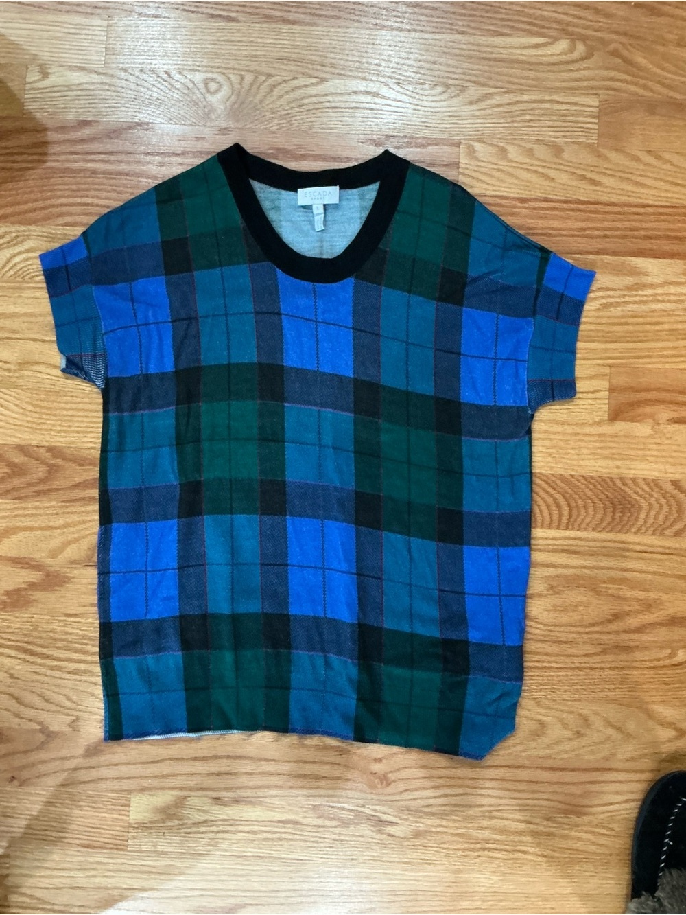 Escada Sport Blue and Green Plaid